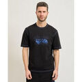 T-shirt HUGO T-shirt Nothal homme avec coutures contrast&eacute;es Noir