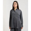 Chemise HUGO Chemise Elodina femme en serg&eacute; &eacute;pais Noir Grenoble