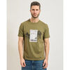 T-shirt HUGO T-shirt homme Divalis avec imprim&eacute; timbre Vert