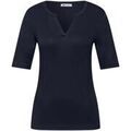 T-shirt Street One Basic split neck shirt 324616 Grenoble