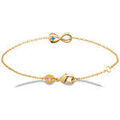 Bracelets sur Grenoble : Bracelets Brillaxis Bracelet infini oxyde bleu