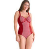 Maillots de bain Lisca Maillot de bain une pi&egrave;ce armatur&eacute; BONDI BEACH Rouge