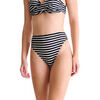 Maillots de bain Lisca Bas maillot slip de bain &eacute;chancr&eacute; taille haute BONDI BEACH Noir