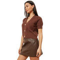 Gilet La Modeuse Gilets, cardigans pour femme - Marron - Grenoble