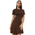 Robes sur Grenoble : Robe courte La Modeuse Robes pour femme - Marron -