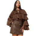 Chemises sur Grenoble : Chemise La Modeuse Chemisiers, blouses pour femme - Marron -