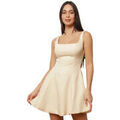 Robes sur Grenoble : Robe courte La Modeuse Robes pour femme - Blanc cass&eacute; - Beige