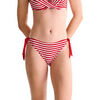 Maillots de bain Lisca Bas maillot slip de bain &agrave; nouettes BONDI BEACH Rouge