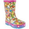 Bottes enfant Shopkins Bottes Wellington sans poign&eacute;es Rose