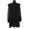 Robe courte S&eacute;zane Robe en coton noire Noir