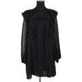 Robe courte S&eacute;zane Robe en coton noire Noir