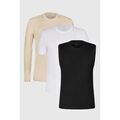Tee-shirts sur Grenoble : T-shirt Enorsia Coton Doux T-Shirt Et Gilet Lot de 3