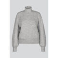 Pull Enorsia Pull en cr&egrave;me pour femme &agrave; col en entonnoir Gris
