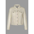 Vestes sur Grenoble : Veste Enorsia Blouson en denim classique essentiel femme, blanc &eacute;cru Beige