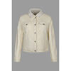Veste Enorsia Veste en jean femme doublure polaire couleur &eacute;cru Beige