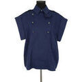 Chemise Alberta Ferretti Top en coton bleu Chemises sur Grenoble : Chemise Alberta Ferretti Top en coton bleu