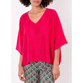 Pull sur Grenoble : Pull La Fiancee Du Mekong Pull uni en maille fine et l&eacute;g&egrave;re AMIL Rose