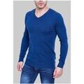 Pull Kebello Pull manches longues col V H, Bleu Grenoble