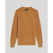 Pull Lyle & Scott KN2136V COTTON CREW-X571 PANEL BROWN