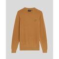 Pulls/Sweat sur Grenoble : Pull Lyle & Scott KN2136V COTTON CREW-X571 PANEL BROWN