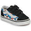 Baskets basses enfant Vans Old Skool V PAINTED FLORAL Bright Azure