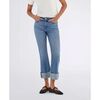 Jeans Gas STAR CROP FLARE 69MM-69MM STONE WASH