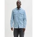 Chemises/chemisettes sur Grenoble : Chemise Jack & Jones 12289219 WESTERN-DENIM LIGHT