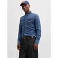 Chemises/chemisettes sur Grenoble : Chemise Jack & Jones 12289219 WESTERN-MEDIUM BLUE