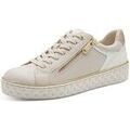 Baskets femme sur Grenoble : Baskets basses Marco Tozzi 201 cream comb