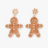 Boucles oreilles Lollipops Boucles d'oreilles pains d'&eacute;pices Collection No&euml;l Marron