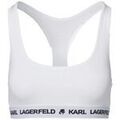 Culottes & autres bas
sur Grenoble : Slips Karl Lagerfeld Logo Bralette Blanc
