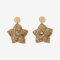 Boucles d'oreille sur Grenoble : Boucles oreilles Lollipops Boucles d'oreilles fleurs brod&eacute;es Best vert paon Dor&eacute;
