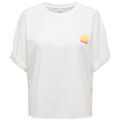 T-shirt Only TEE SHIRT FEMME ONLMINNA - CLOUD DANCER / PRINT SUN - L