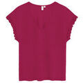 Tee-shirts sur Grenoble : T-shirt Vero Moda TEE SHIRT VMIBILSA S/S V-NECK TOP JRS BTQ - JAZZY - S