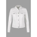 Veste Enorsia Veste trucker en denim blanc pour femme Grenoble