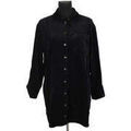 Chemise S&eacute;zane Robe en coton noire Noir Grenoble