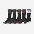 Chaussettes Globe Tilt hi crew sock 5 pack