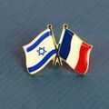 Broches Clj Charles Le Jeune Pin's Drapeau Jumelage France Israel Bleu Grenoble