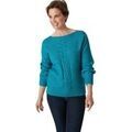 Pull Daxon by - Pull encolure bateau torsad&eacute; Bleu