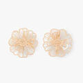 Boucles d'oreille sur Grenoble : Boucles oreilles Lollipops Boucles d'oreilles fleurs filigrane Dor&eacute;