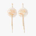 Boucles d'oreille sur Grenoble : Boucles oreilles Lollipops Boucles d'oreilles fleur et perle en filigrane Dor&eacute;
