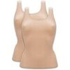 Maillots de corps Chantelle Femme Maillot de corps Paquet de 2 SOFTSTRETCH Beige