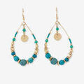 Boucles d'oreille sur Grenoble : Boucles oreilles Lollipops Boucles d'oreilles goutte avec perles Best vert paon