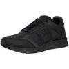 Baskets basses Emporio Armani EA7 Baskets &agrave; logo en maille Noir