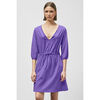 Robe courte Enorsia Robe en jersey &agrave; cordon de serrage verte Violet