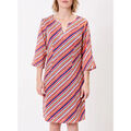 Robe courte La Fiancee Du Mekong Robe courte imprim&eacute;e voile de coton bio CAMILA Multicolore