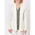 Gilet La Fiancee Du Mekong Gilet long col ch&acirc;le uni TITO Beige Grenoble