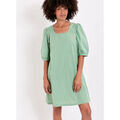 Robe courte La Fiancee Du Mekong Robe rayures coton bio manches 3/4 ALICK Grenoble