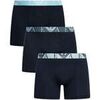 Cale&ccedil;ons Emporio Armani Pack de 3 boxers Bleu