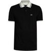 Polo EAX Polo &agrave; col contrast&eacute; coupe ajust&eacute;e Noir